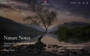 Shop Nature Notes, E-Commerce Web Development