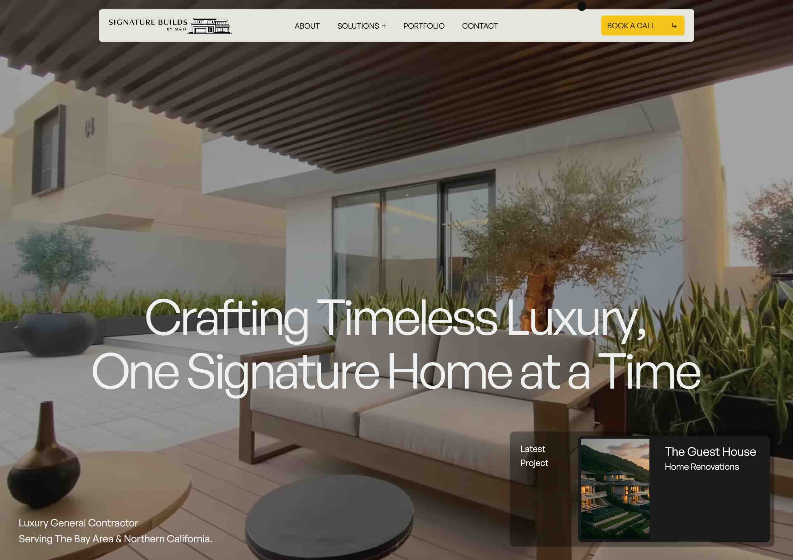 Luxury builder website