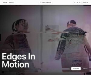 Edges in Motion — Custom Coded Ecommerce Store